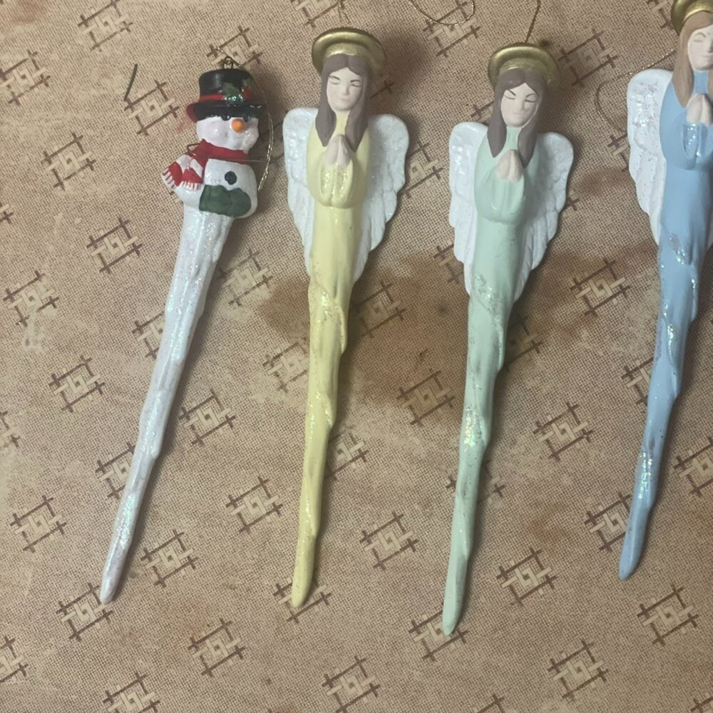 Handmade Ceramic Icicle Ornaments